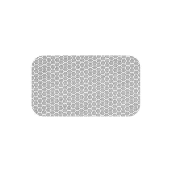 Reflective Sticker, Class 2, White, Rectangle, 3.5" x 2", 100 per Roll