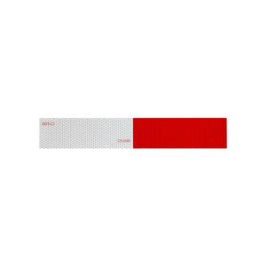 Reflective Tape, 7-11, 1" x 150', Red & Silver, Class 2, No Logo, Kiss Cut