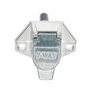 7-Way, Socket, Self Wire, Zinc Metal, w/Boot